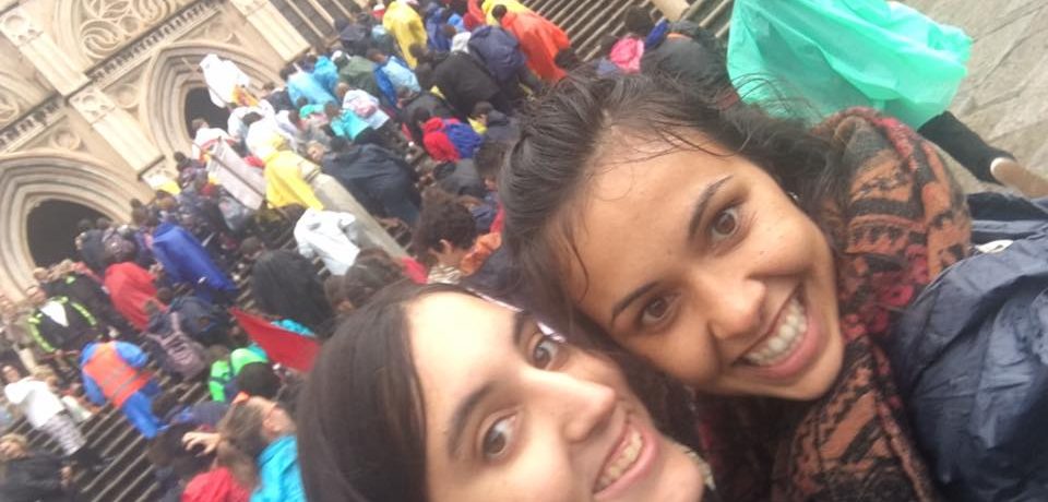 Llegada a Guadalupe para acercarse a los pies de María y pedirle su amparo su protección