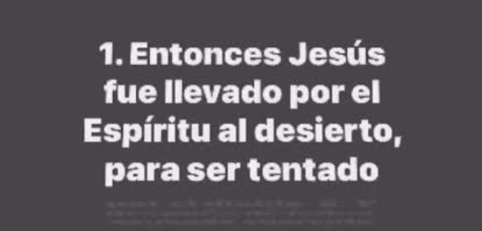 El domingo de las tentaciones 1º Cuaresma ciclo A