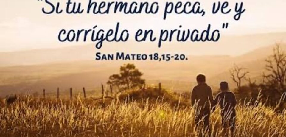 El domingo de la corrección fraterna 23º TO ciclo A